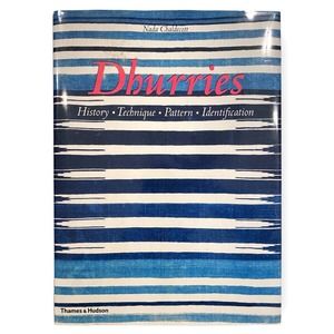 Dhurries: History, Technique, Pattern, Identification (2003 Hardcover) VG+ Fine